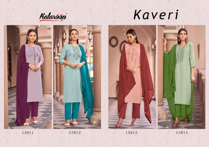 Kaveri By Kalaroop Readymade Salwar Suits Catalog